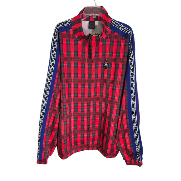 Nike Other - Nike Giannis Coming to America Track Jacket Red Plaid Prince Akeem 2XL‎